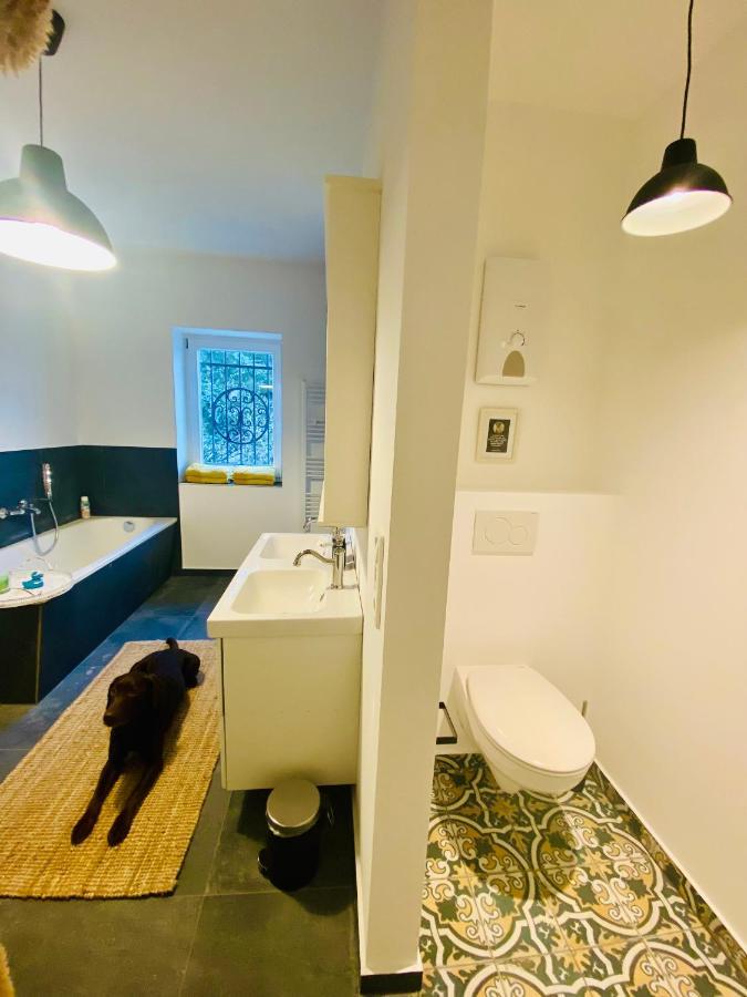 האגן Get-Your-Flat Traumhafte Altbau-Wohnung In Denkmal-Villa 3 Zr Kue Bad 2 Schlafzr 125 M2 Haustier Auf Anfrage - Ruhig & Naturnah מראה חיצוני תמונה