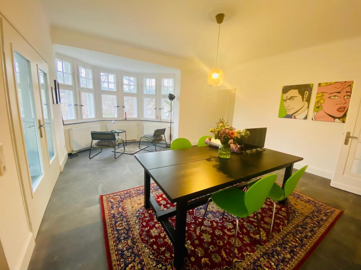 האגן Get-Your-Flat Traumhafte Altbau-Wohnung In Denkmal-Villa 3 Zr Kue Bad 2 Schlafzr 125 M2 Haustier Auf Anfrage - Ruhig & Naturnah מראה חיצוני תמונה